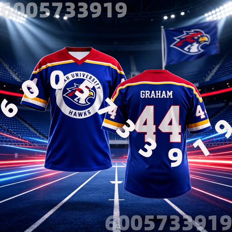 Design 3D Print Top Off Campus Briar University Jersey Graphic 3D Print Merch Graham 44 T-shirt Unisex Shirt Family Kids Tees