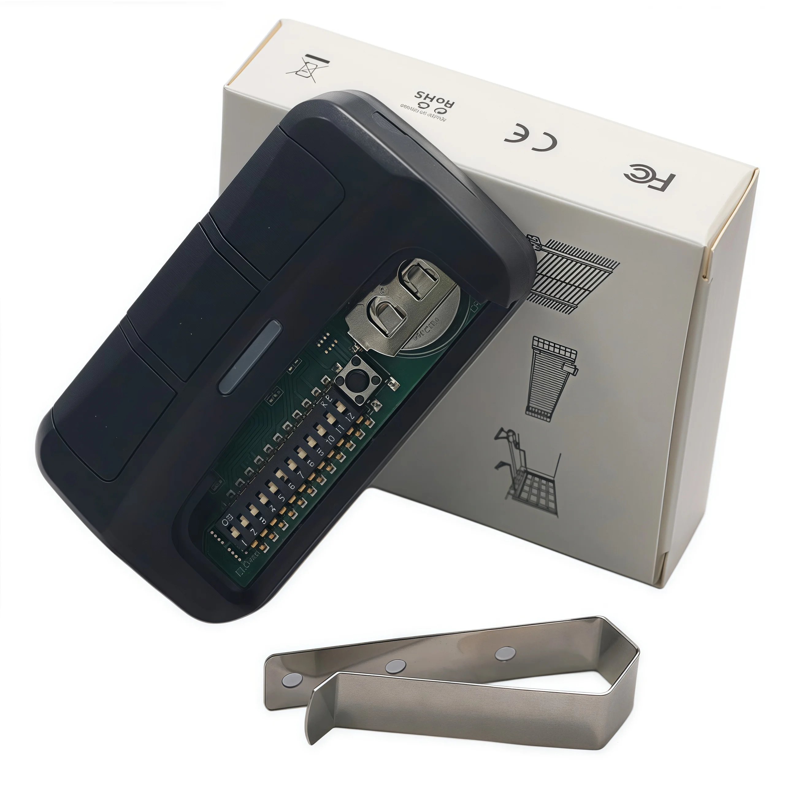 بوابة عالمية للتحكم عن بعد 310 ميجا هرتز 315 ميجا هرتز 390 ميجا هرتز مع 5 ألوان زر التعلم DIP التبديل فتحت باب المرآب #6