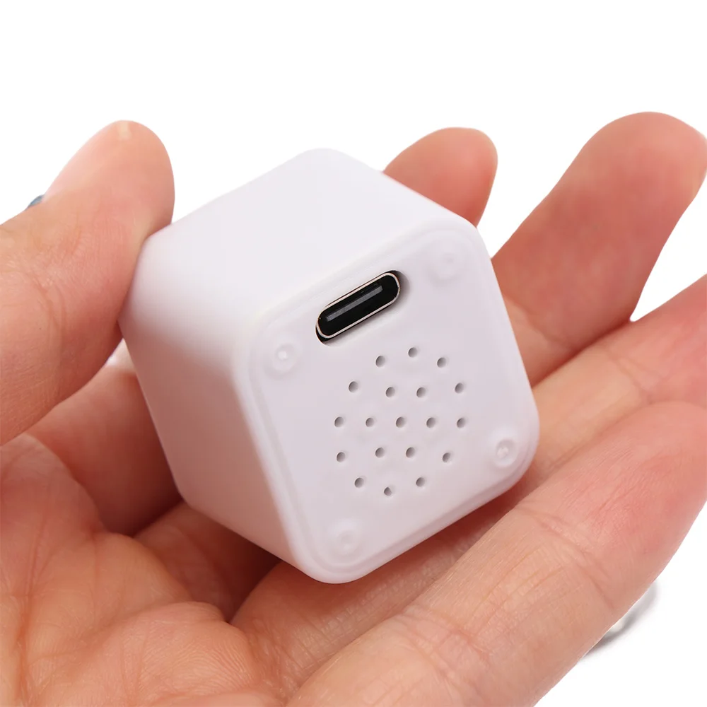 Rechargeable Screaming Goat Key Chain Sound-Effect LED-Glowing Mechanical Key Cap Portable-Clicky Anti-Stress Fidget Button