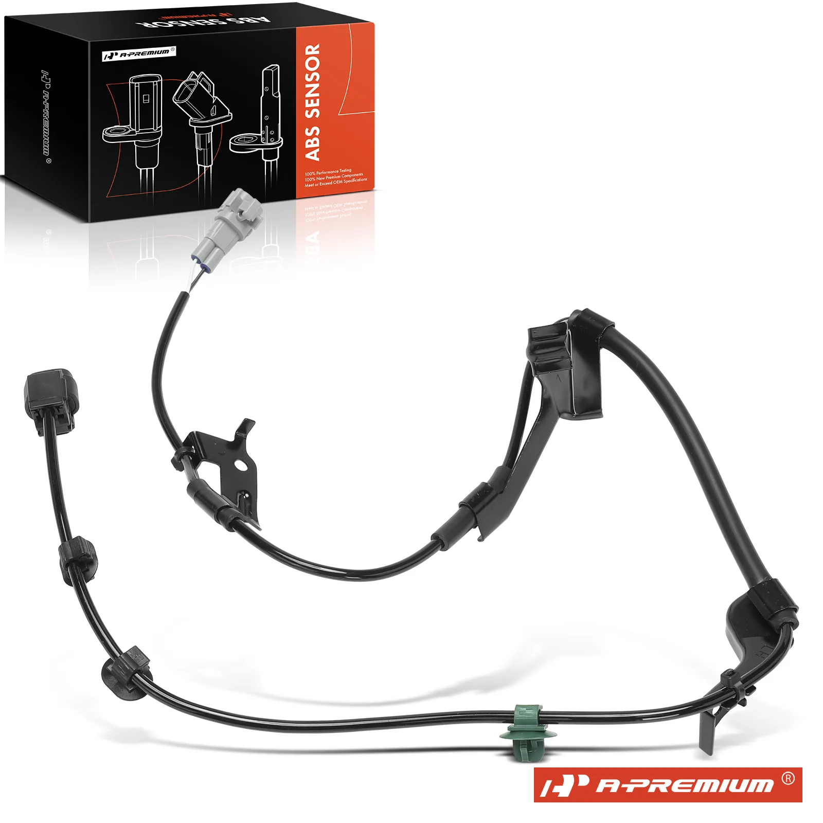 A-Premium Front Driver Side ABS Wheel Speed Sensor for Toyota 4Runner 2003-2009 FJ Cruiser 2007-2010
