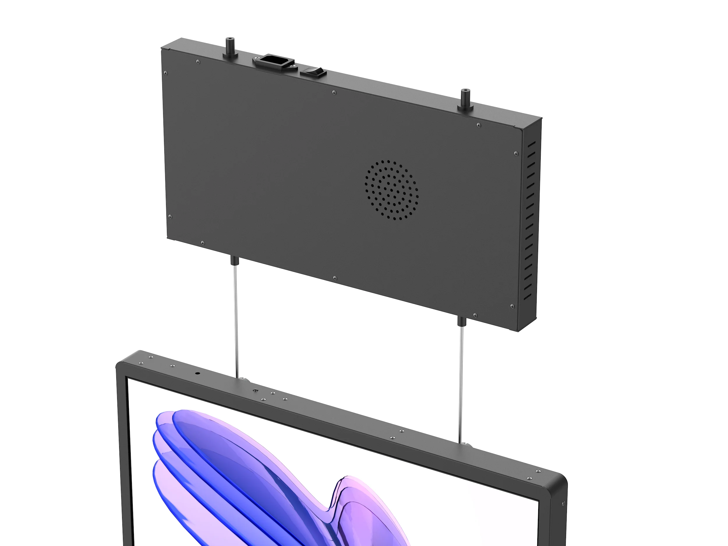 property listing digital signage display for property sales office 3x21.5 inch high brightness LCD display