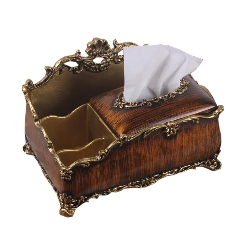 

Large paper box, living room coffee table, retro storage, luxury paper towel box, remote control