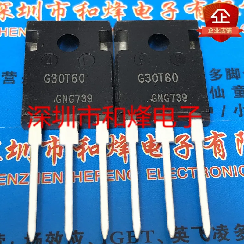 Original 5pcs/ G30T60 IGW30N60T  TO-247 600V 30A