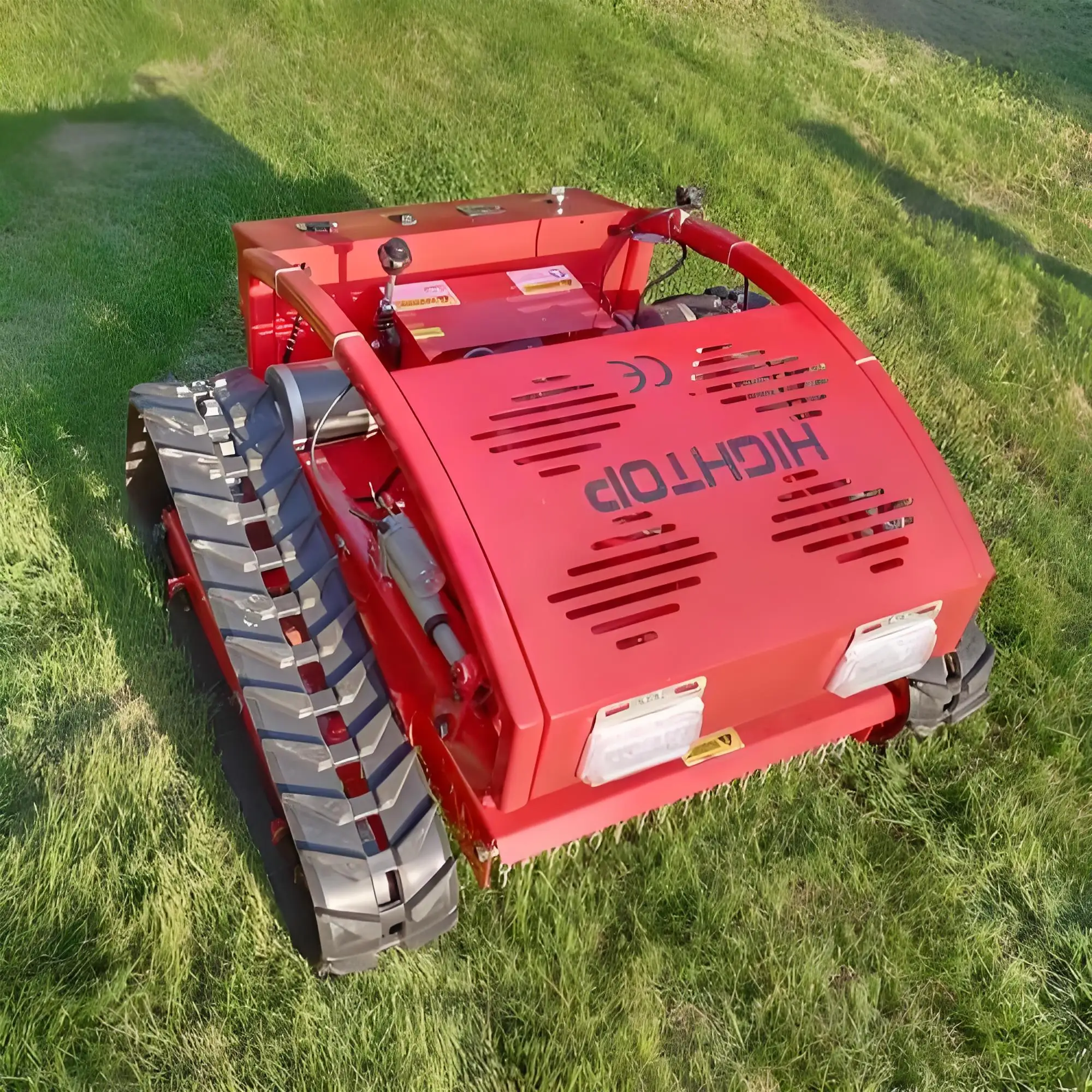 High-Electric Hybrid Trimmer Multi-Function Remote-Control Lawn Mower Lift Feature Crawler Weeding Machine Garden Farm Engine