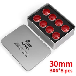 Qanba 중력 LX 기계식 푸시 버튼 스위치, 박스 내 8 개, 30mm