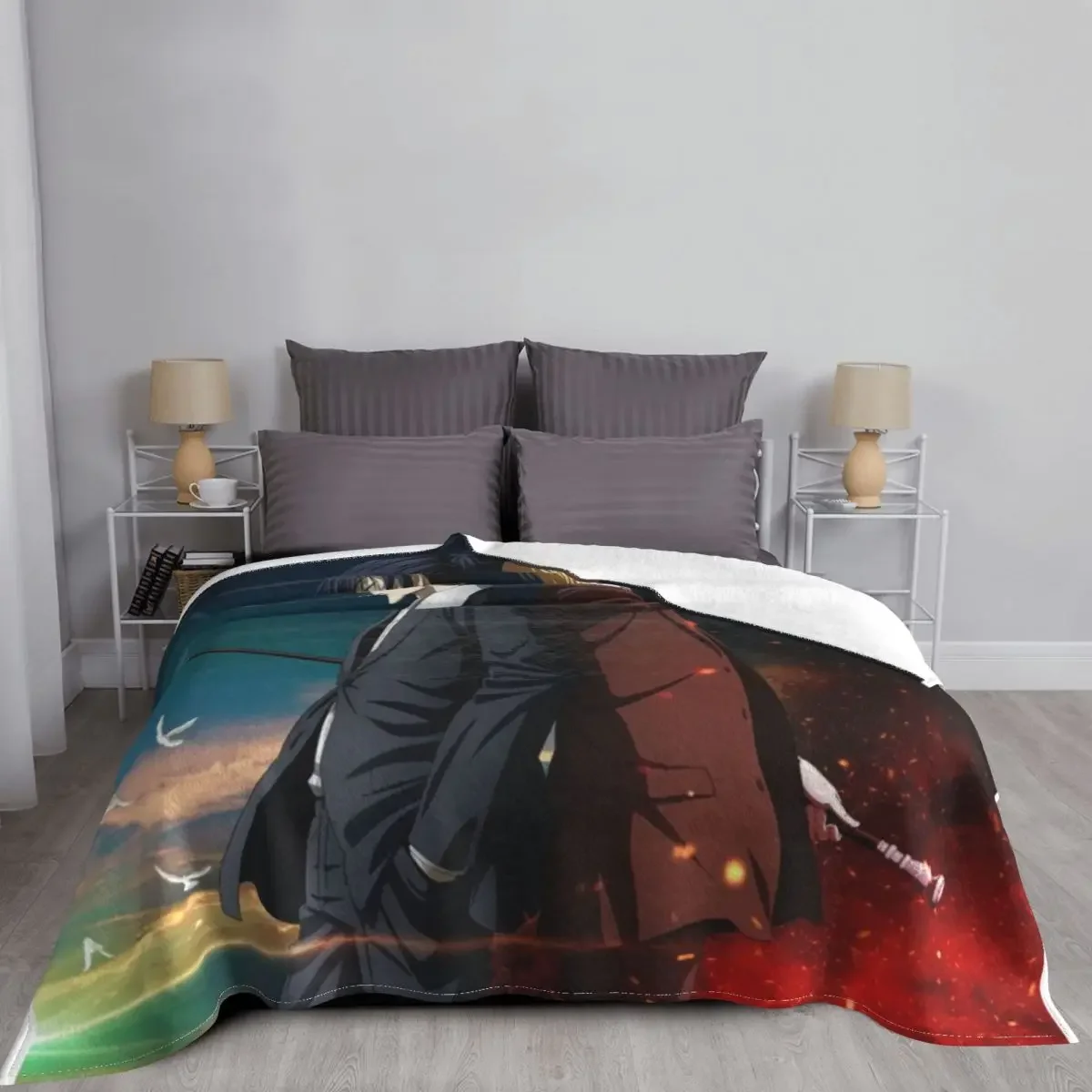 moriarty the patriot part II Throw Blanket Moving Blanket Furry Blanket halloween