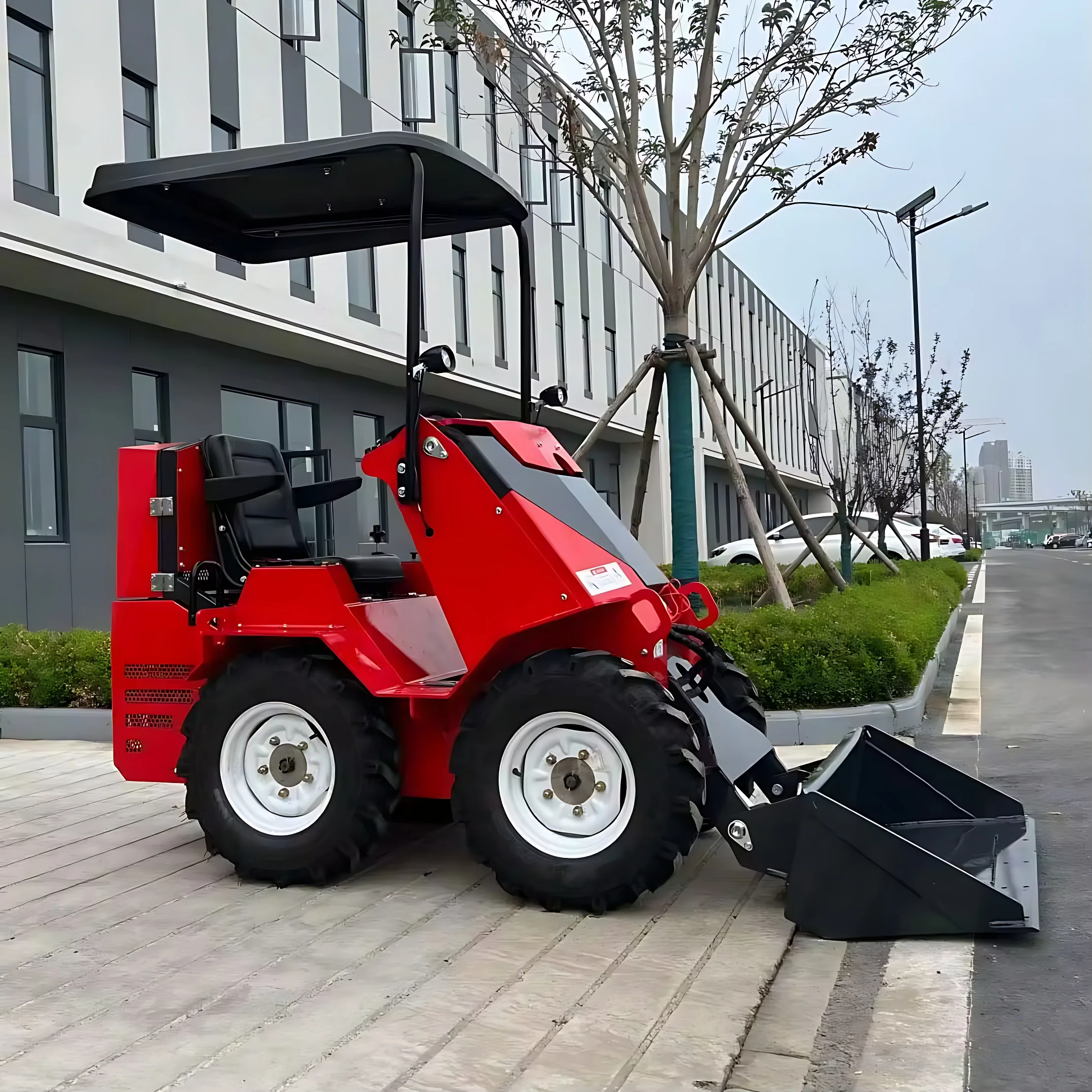 Factory Price Hydraulic Cheap Wheel Loader miniskid Mini EPA Engine Skid Steer Loader Attachment Mini Skid loader Diesel Loader