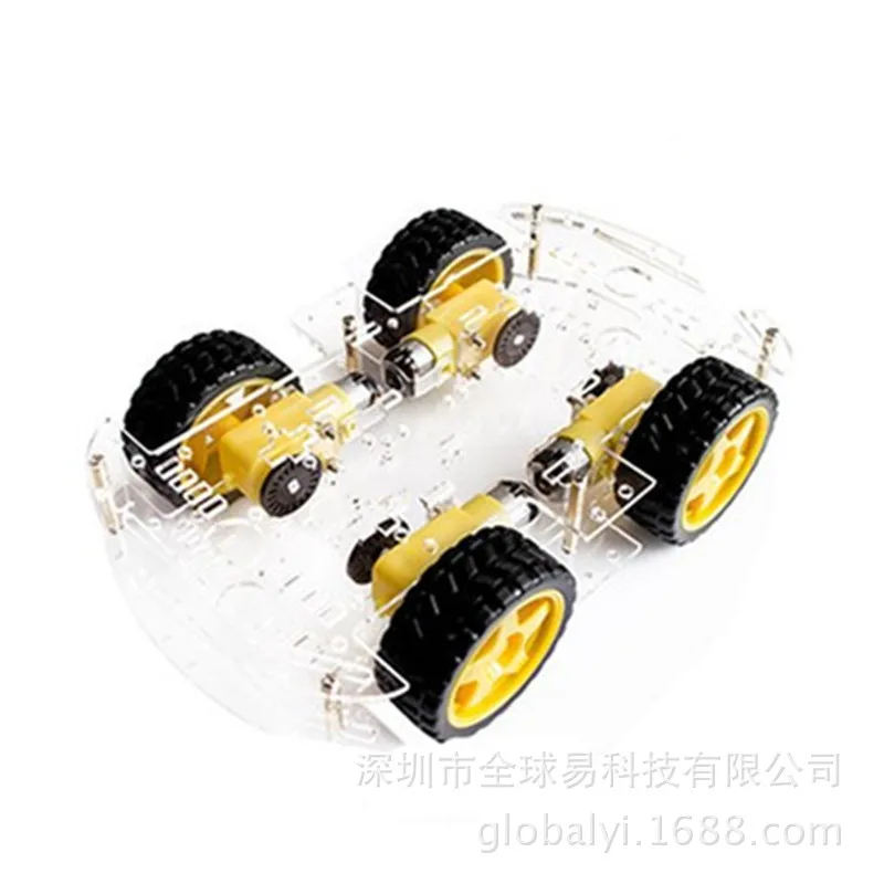 Picture 3: 4WD Smart Robot Car Chassis Kit - Strong Magnetic Motor with Encoder (Dual-Layer/Single-Layer) for Arduino/Raspberry Pi