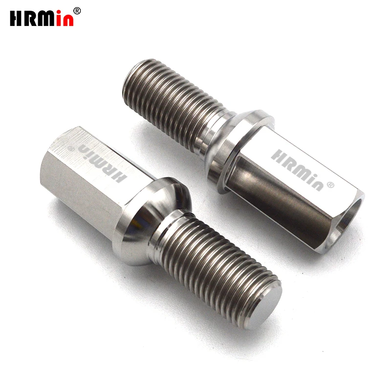 HRMin Gr5 titanium bolt  M14x1.5x28mm  Ball seat For Mercedes-Benz Maybach Porsche wheel rim