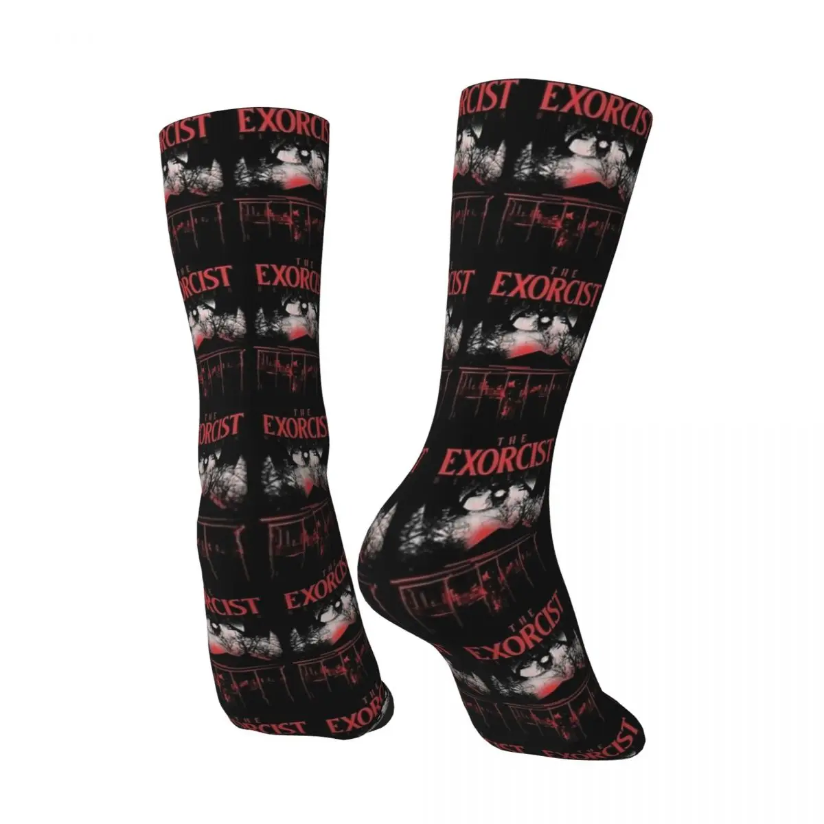 The Exorcist Believer House Stockings Couple Socks Warm Soft Vintage Socks Autumn Outdoor Sports Anti Slip Design Socks Gift