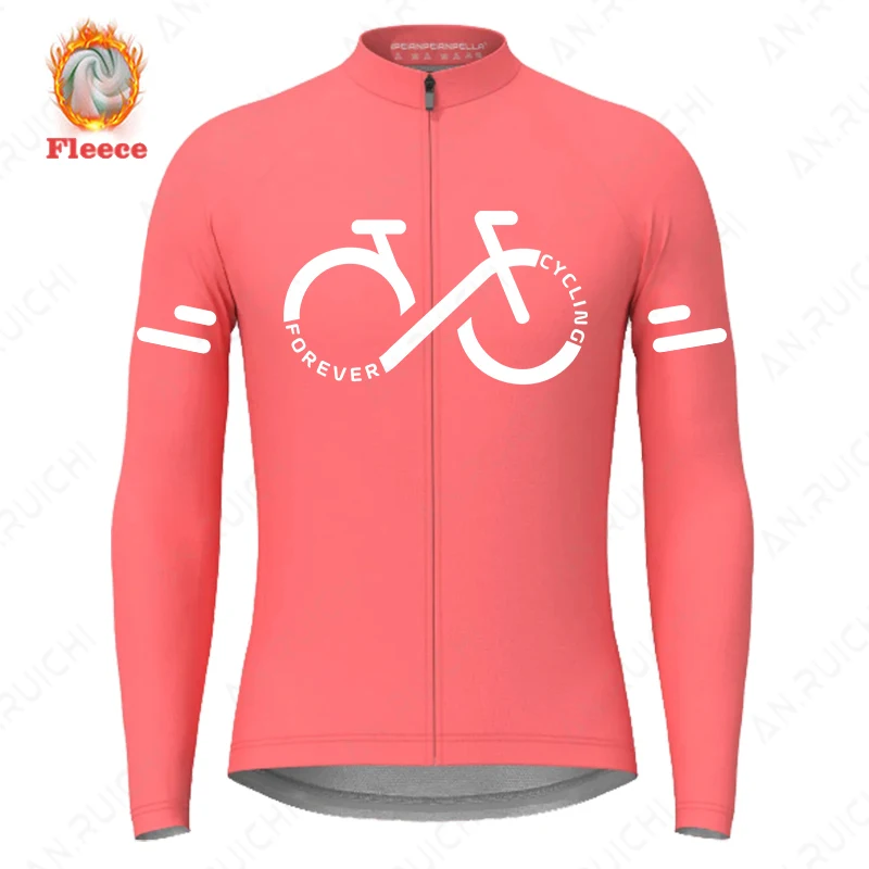 Winter Long Sleeves Cycling Jerseys Warm Fleece Bicycle Jacket Men\'s Outdoor Sport MTB Road Bike Cycling Clothing Ropa Ciclismo