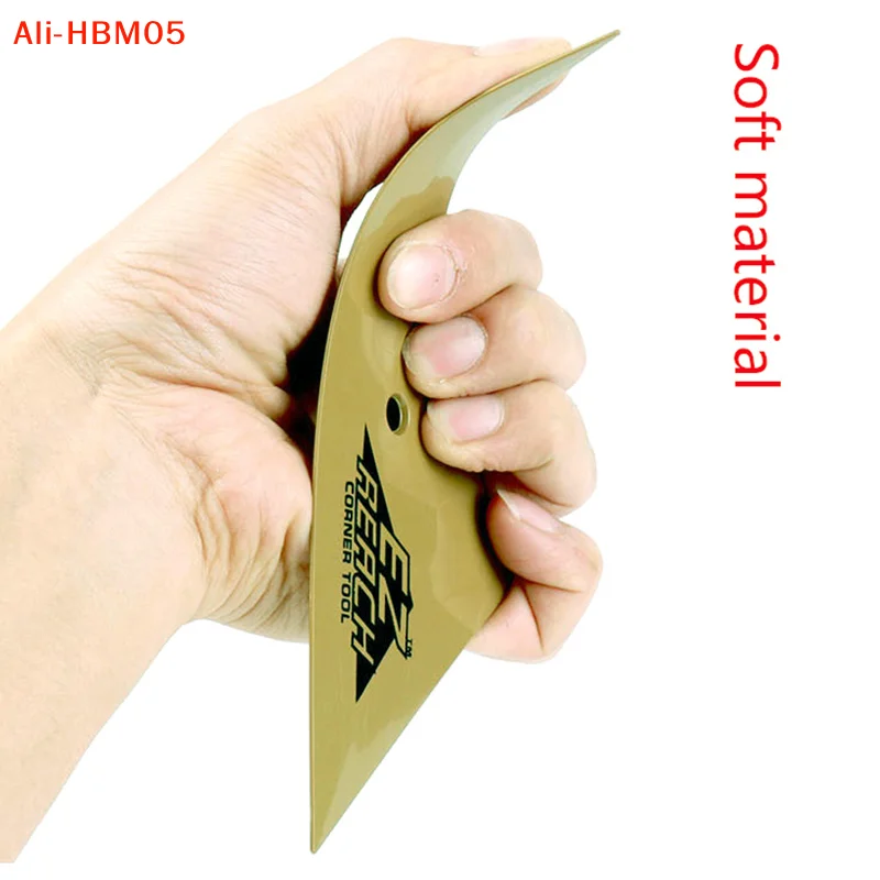 (HB05)1Pc Soft Triangle Go Corner Squeegee Vinyl Car Wrap Window Tinting Scraper Carbon Film Window Edge Installation Tool