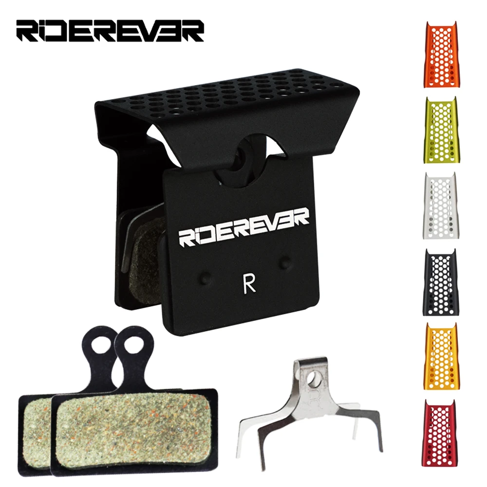 

RIDEREVER HA02S/HB02S Semi-Metal Disc Brake Pads MTB/Road Dustproof & Heat Dissipation Fits Shimano XTR/ULTEGRA/DEORE XT 6Colors