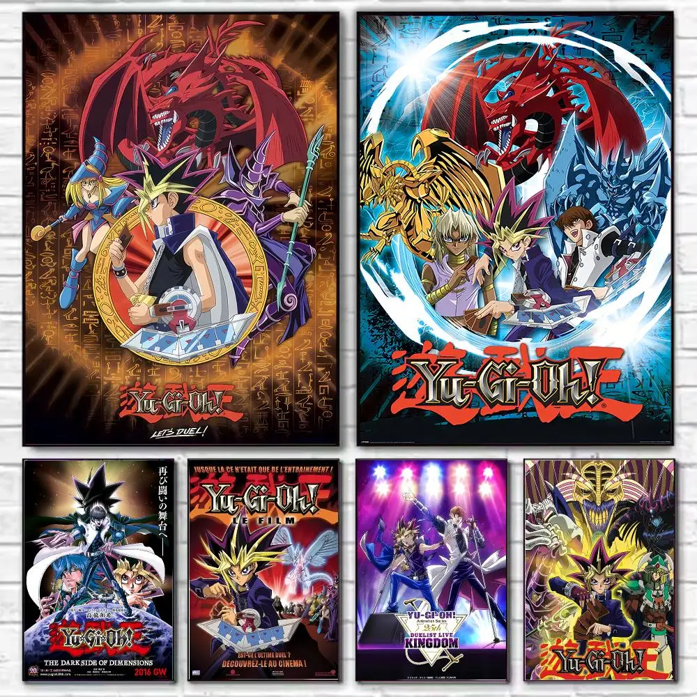 Anime Y-Yu-Gi-Oh Poster HD Decorative Wall Art Aesthetic Home Decor for Living Room Bedroom Café Office Modern Stylish Gift