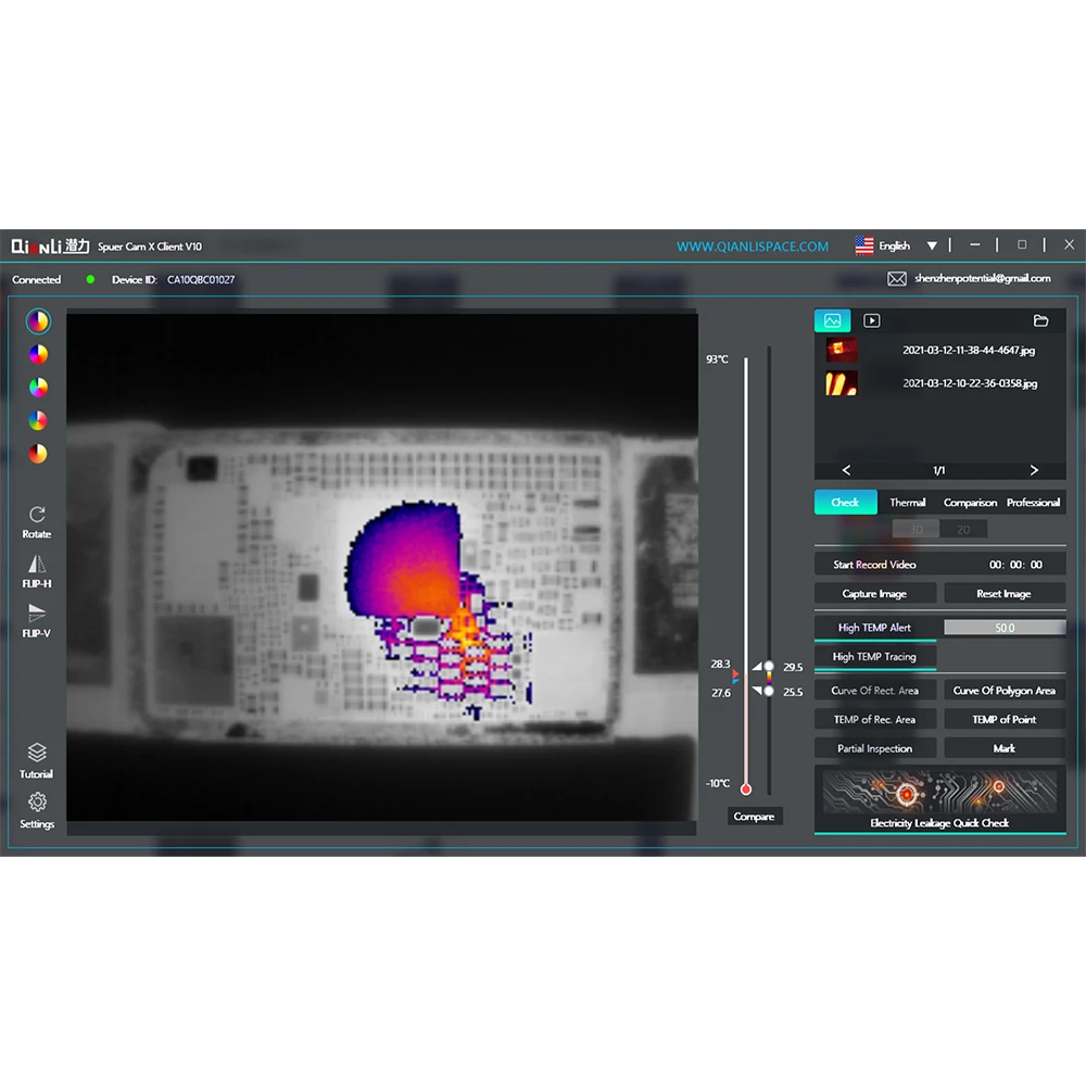 Qianli SuperCam X 384 3D Thermal Imager Camera Motherboard Fault Diagnosis Quick Checking Instrument for PCB Repair