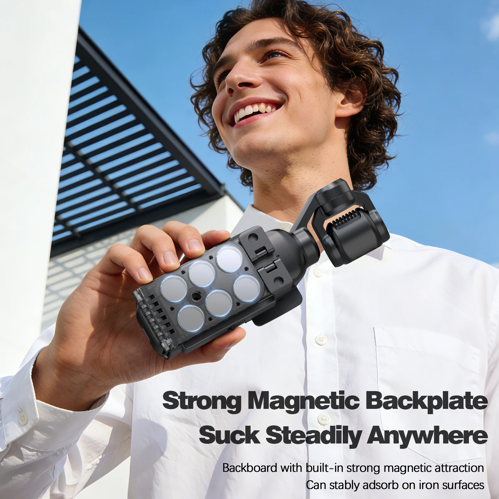 Magnetische Halterung Kompatibel mit DJI Osmo Pocket 4 Zubehör Klemm-Magnethalter für Desktop/Vertikal Verstellbar – Detail 13