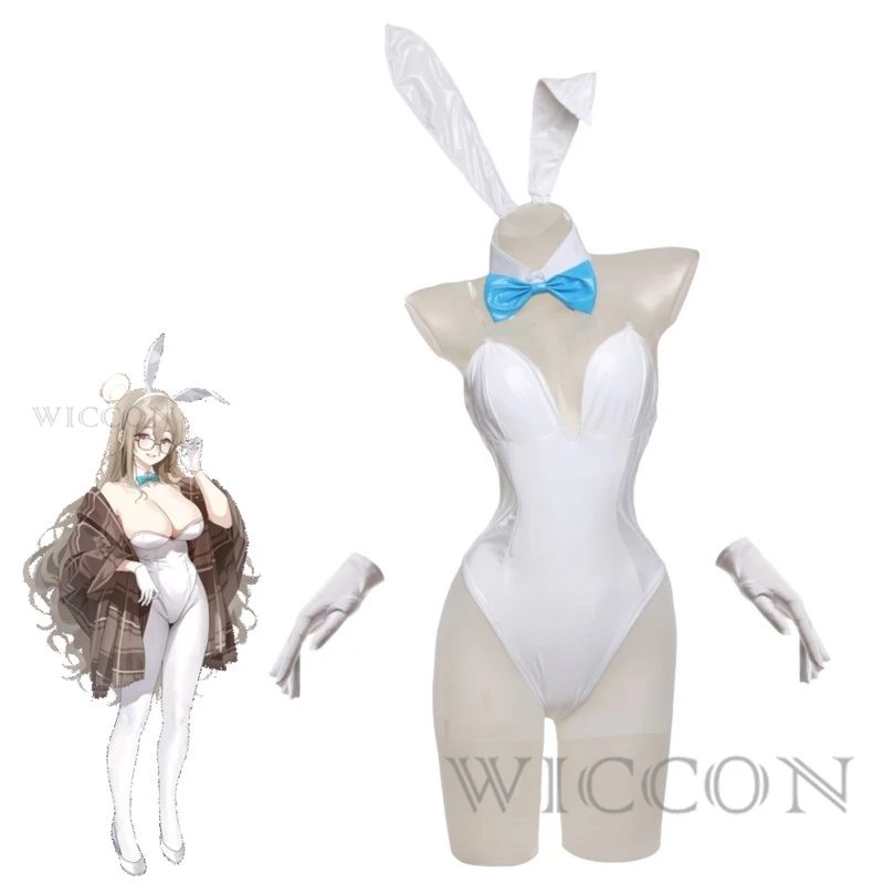 Anime Blue Archive Cosplay  Sexy Leather Bodysuit Suit Toki Bunny Girl Sling Jumpsuit Halloween Clothes