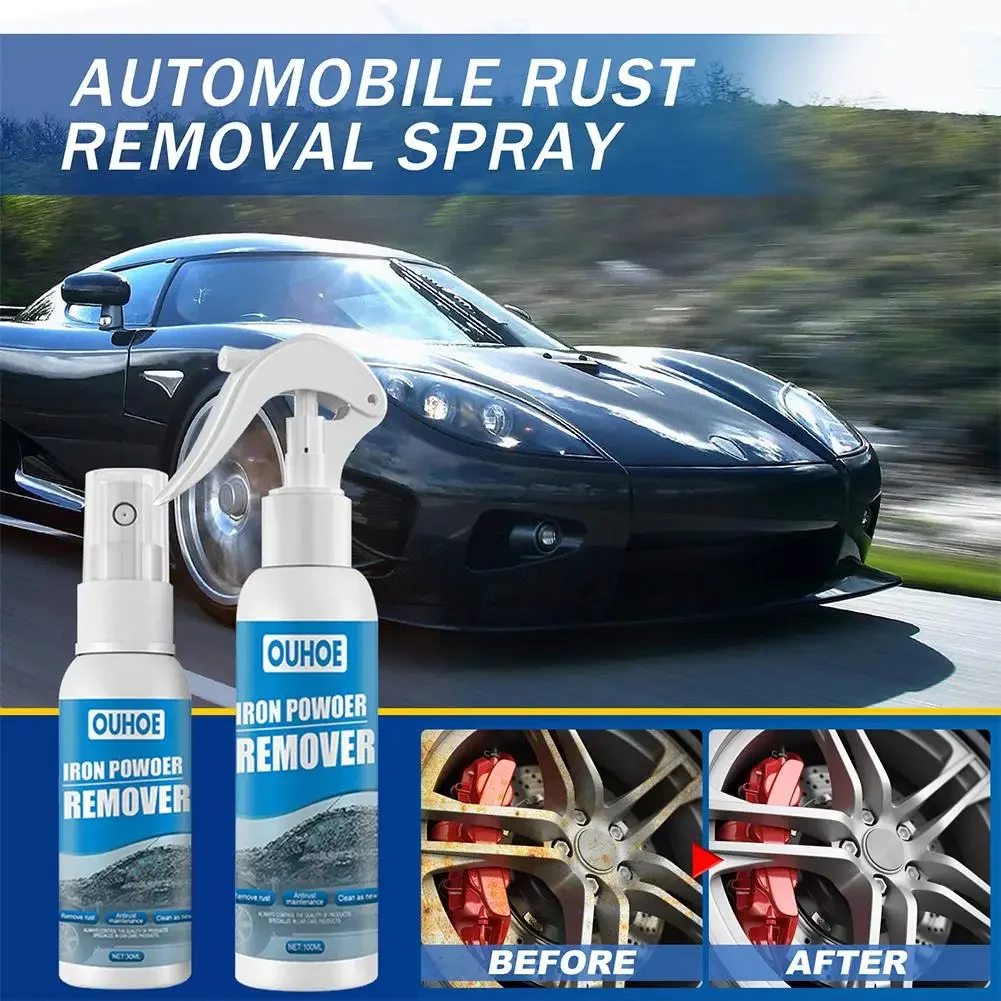 Car Rust Remover Spray Multi Purpose Auto Maintenance Liquid 30 ML 100 ML Rust Prevention Agent Metal Rust Removing Agent