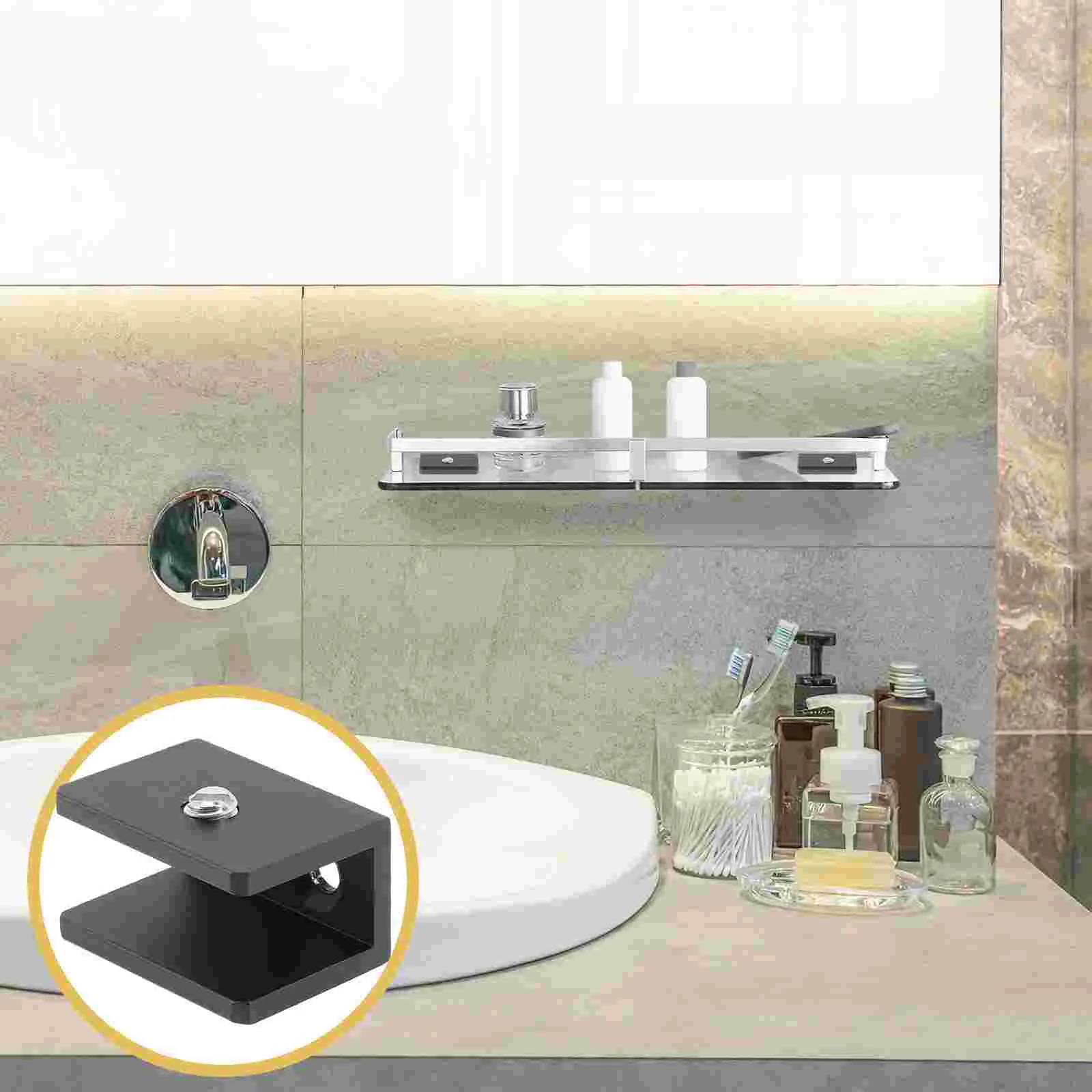 

8 Pcs Glass Clip Child Eyeglass Holder Stand Shelving Shelf