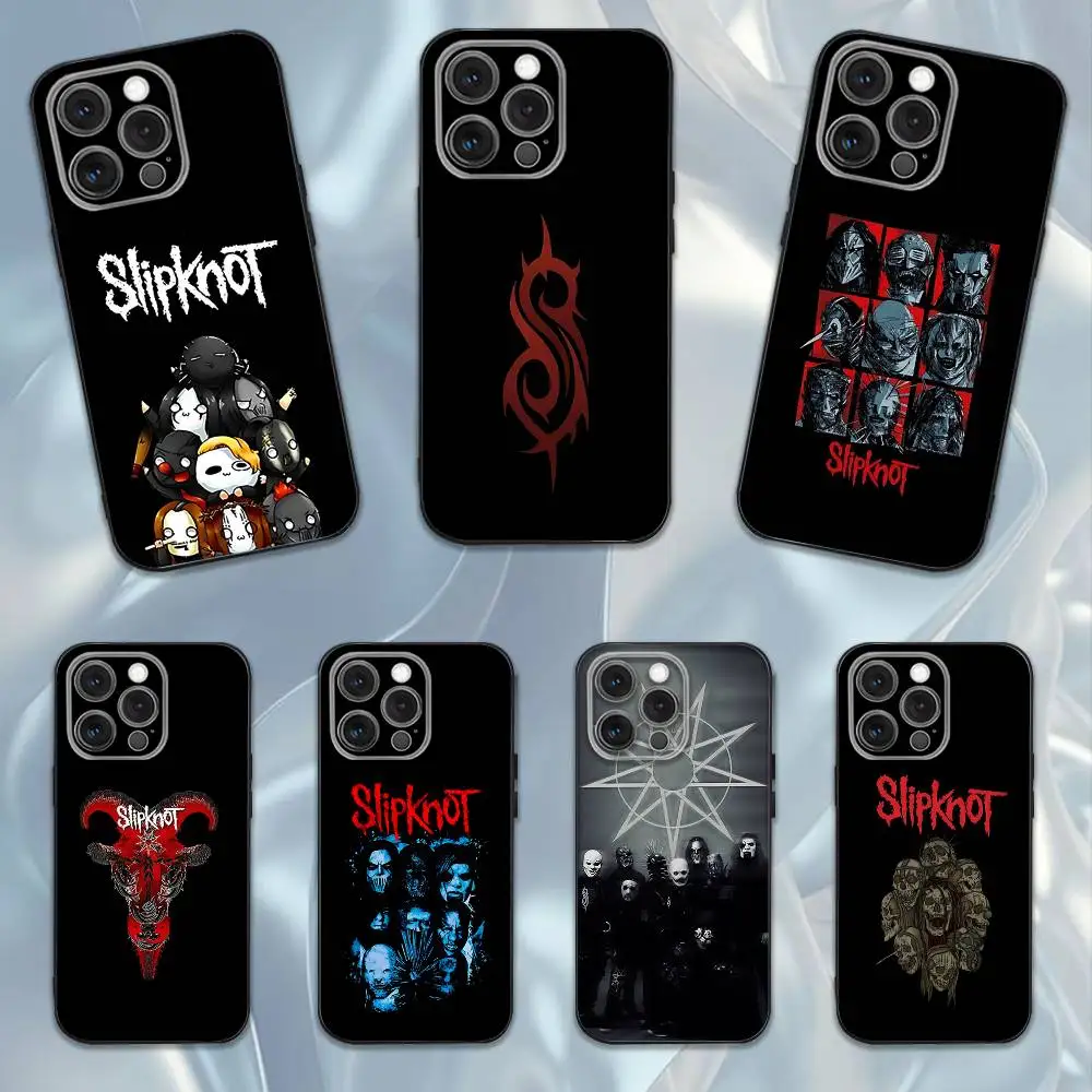

Rock Slipknot-ES Band Phone Case For iPhone 16e,16,15,14,13,12,11,Pro,X,XS,Max,XR,Plus,Mini Soft Black Cover