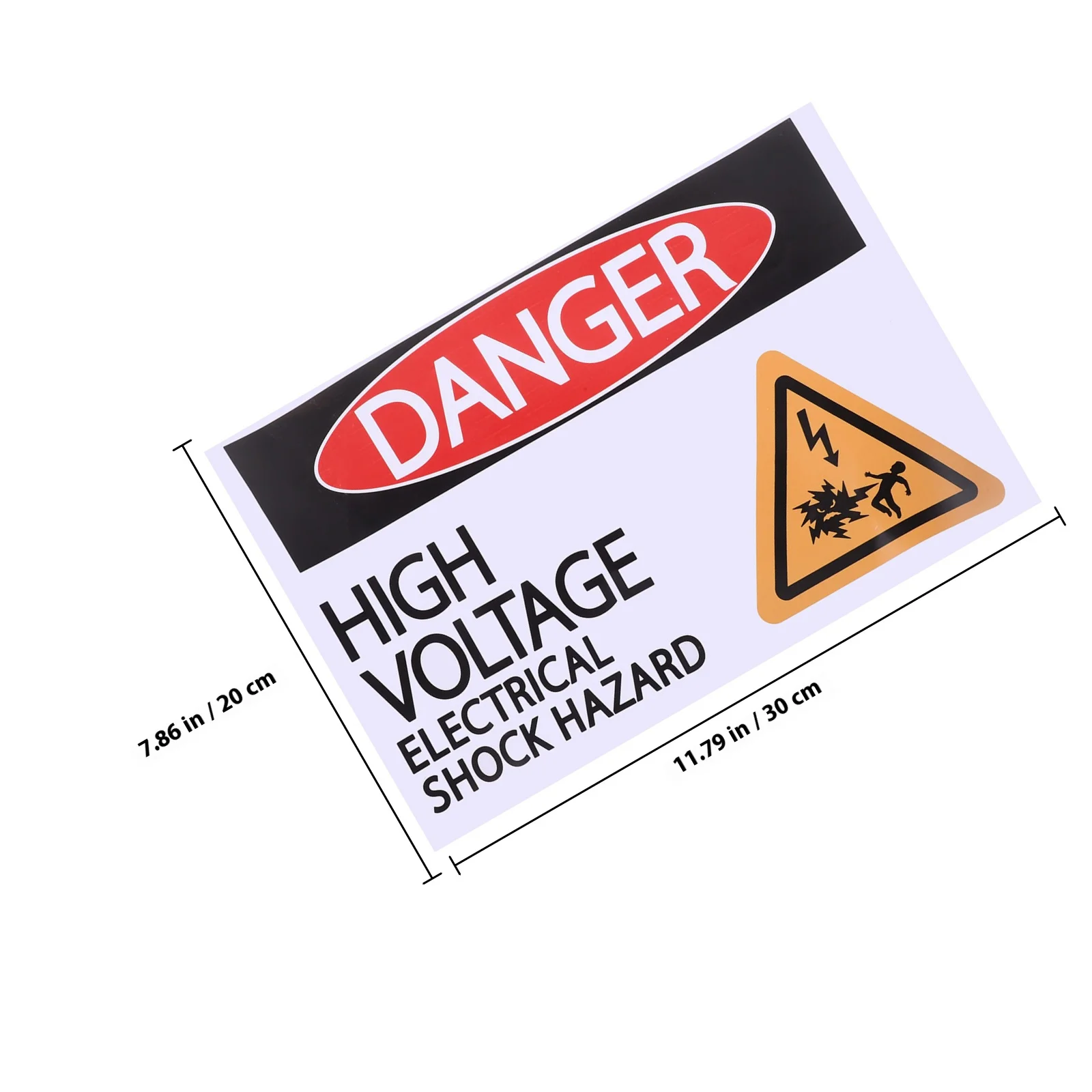 ملصقات تحذيرية عالية الجهد ملصق أمان ملصقات لاصقة مقاومة للماء من مادة PVC لآلة حائط موقع البناء في المصنع