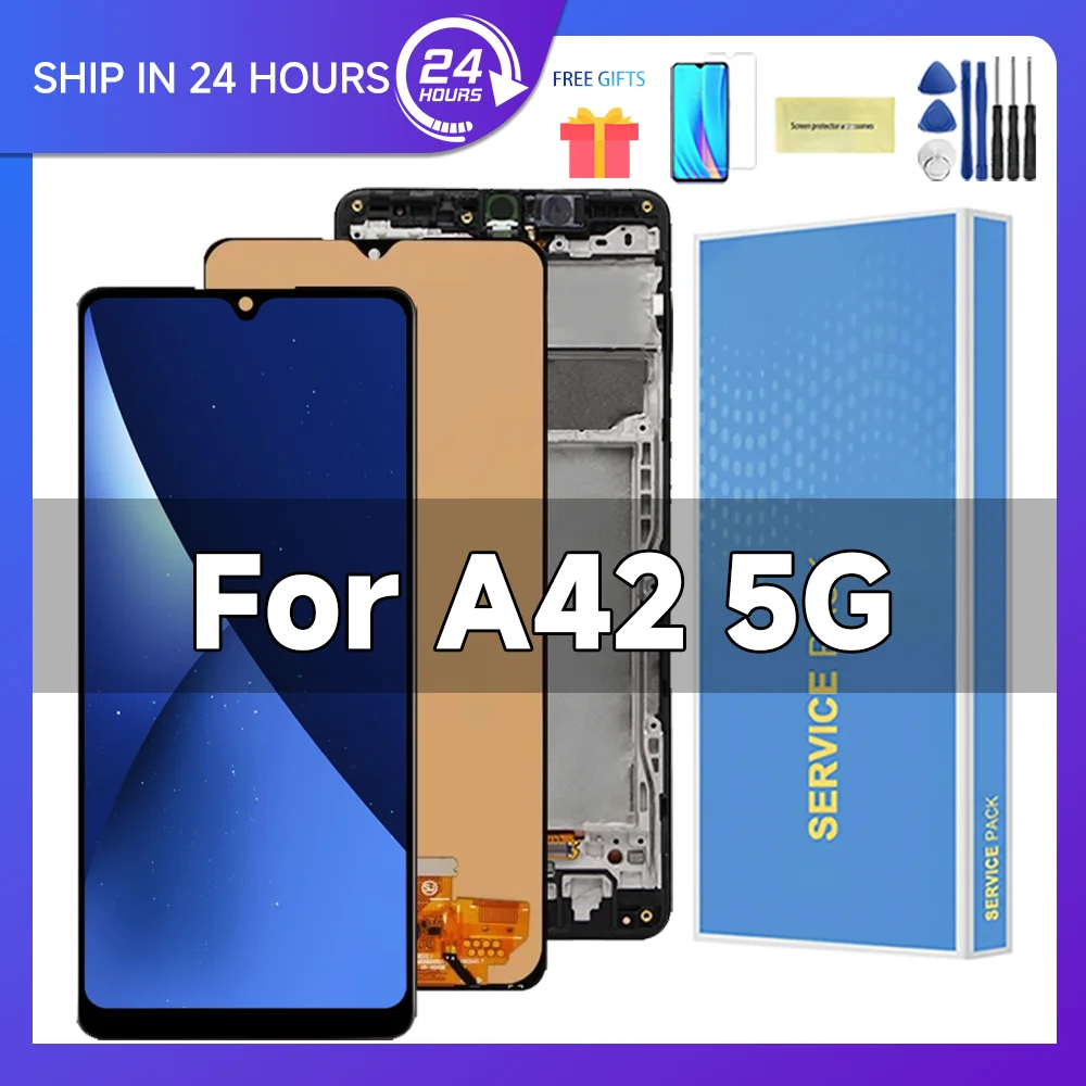 Tested For AMOLED For Samsung A42 5G LCD display A426B lcd with Touch Screen Digitizer Assembly For Samsung A426 LCD