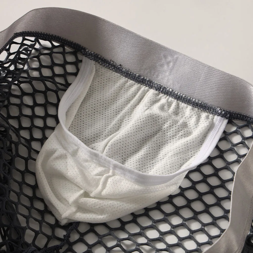 Men Mesh Hollow Sheer Boxer Shorts Underwear Egg Tray U Pouch Elastic Panties Extreme Night Underwear Men's Clothing Fashion