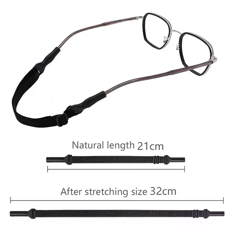 Glasses Strap Adjustable Eyeglasses Strap No Tail Eyewear Retainer Holders Around Neck Anti Slip