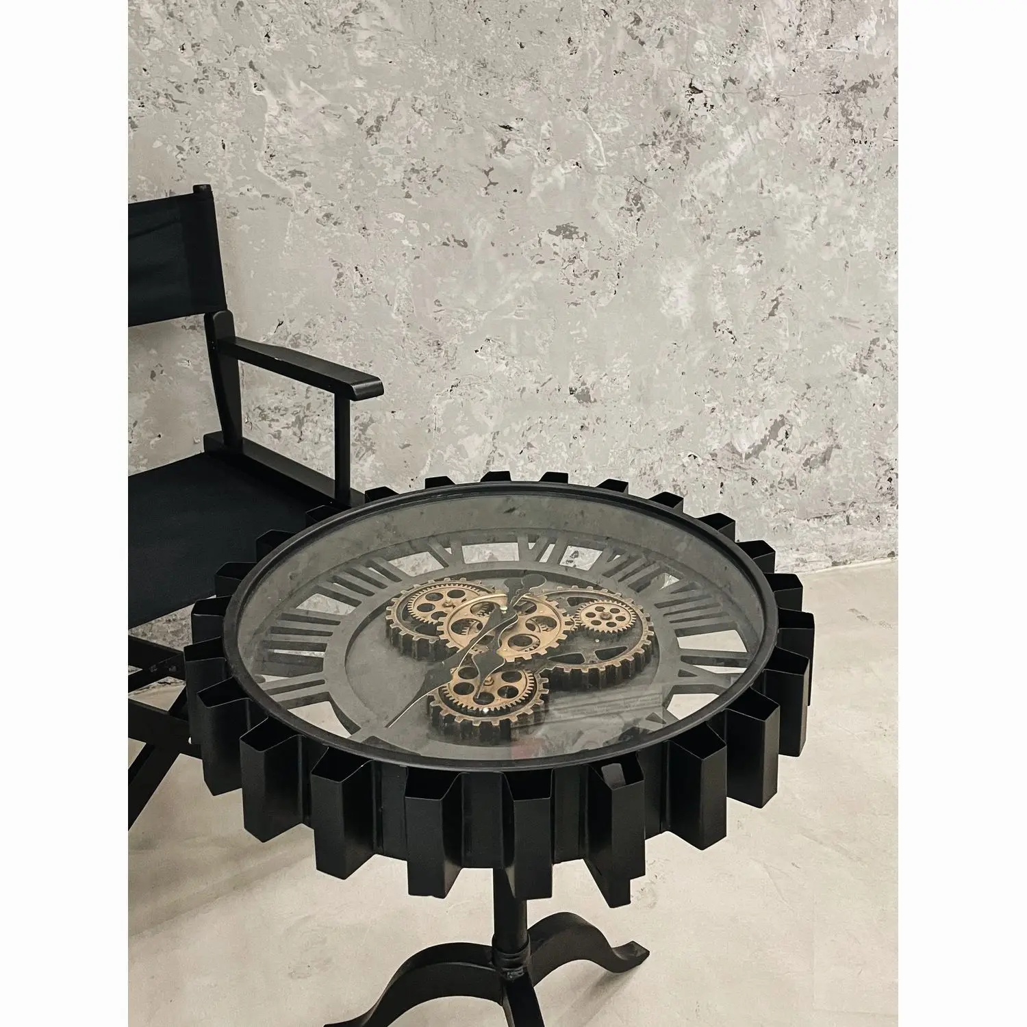 Nordic Designer Retro Clock Coffee Tables Can Also Be Used As A Living Room Balcony Table Made of Iron Creative Furniture