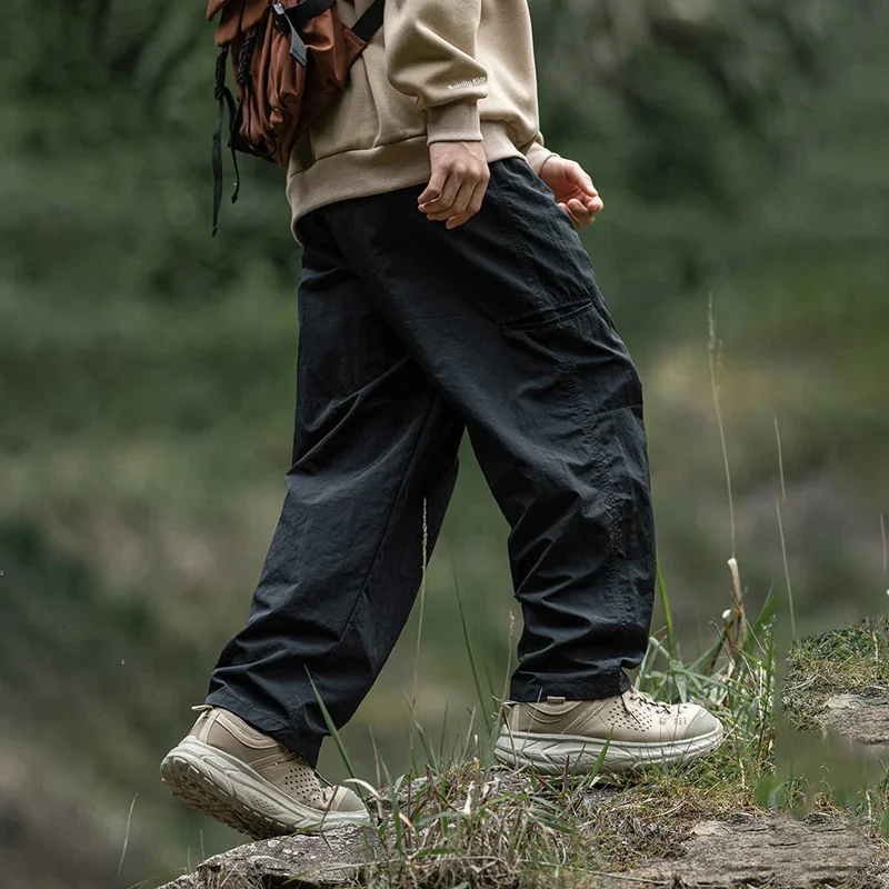 Autumn Cargo Pants Men 2025 Safari Style Solid Double Side Pockets Men Pants Outdoors Tourism Men Clothes