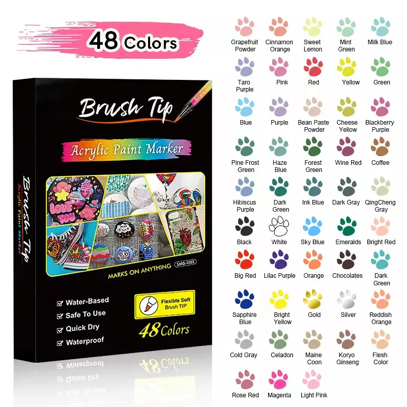 12Colors Nail Art Graffiti Pen Set Nail Markers Highlighter Waterproof Drawing Painting Liner Brush DIY Nail Arts Kit Accessorie