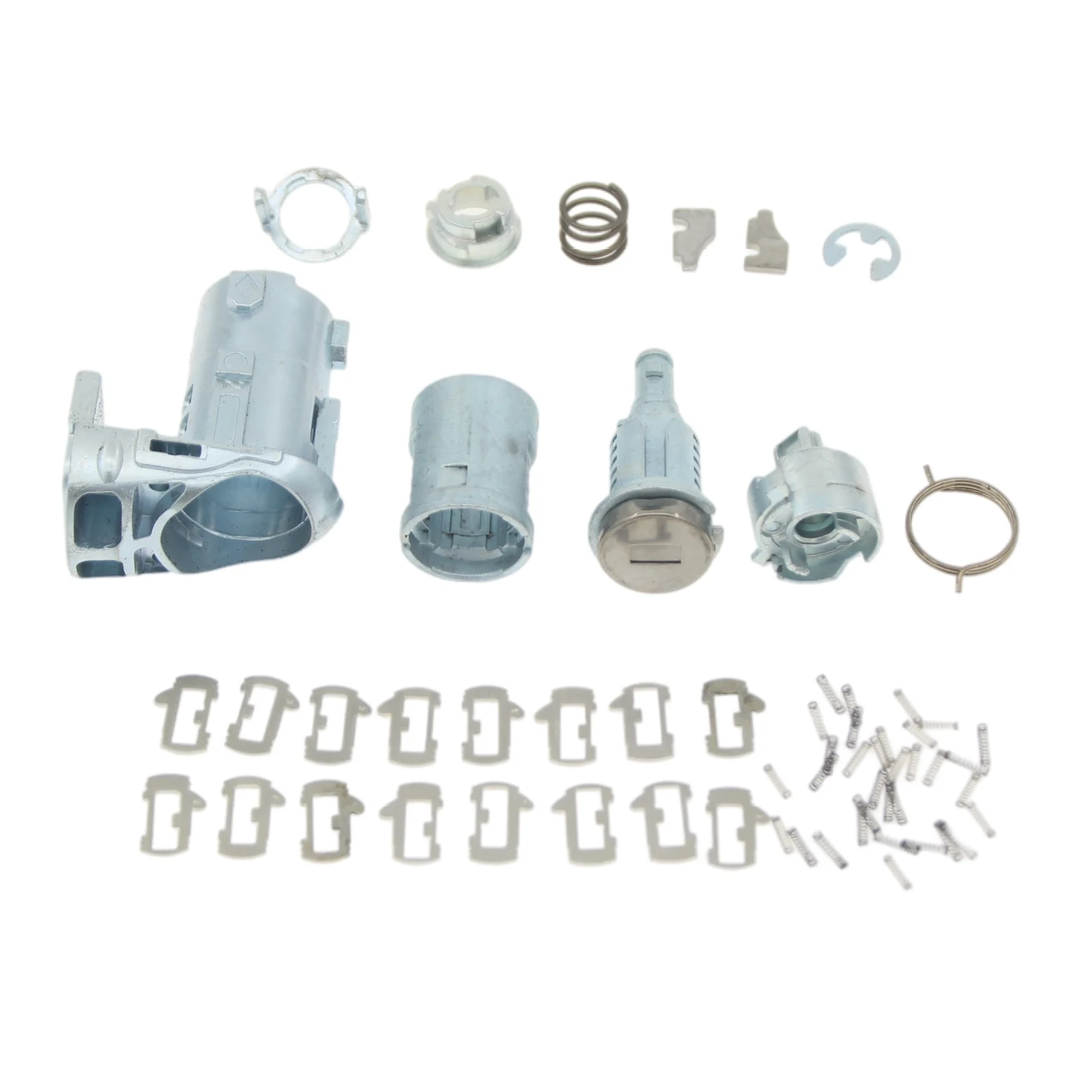Zdemontowany zestaw naprawczy cylindra zamka przednich lewych drzwi do Renault Fluence Kangoo Master Trafic Clio III 7701209836