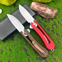 HUAAO GC04 Folding Knife High Quality D2 Blade  G10 Handle Portable Hiking Outdoor Knife Sharp Defense Rescue Pocket Knife