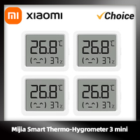Xiaomi Mijia Smart Temperature and Humidity Monitor 3 Mini Bluetooth Electric Digital Hygrometer Humidity Meter For Mi Home APP