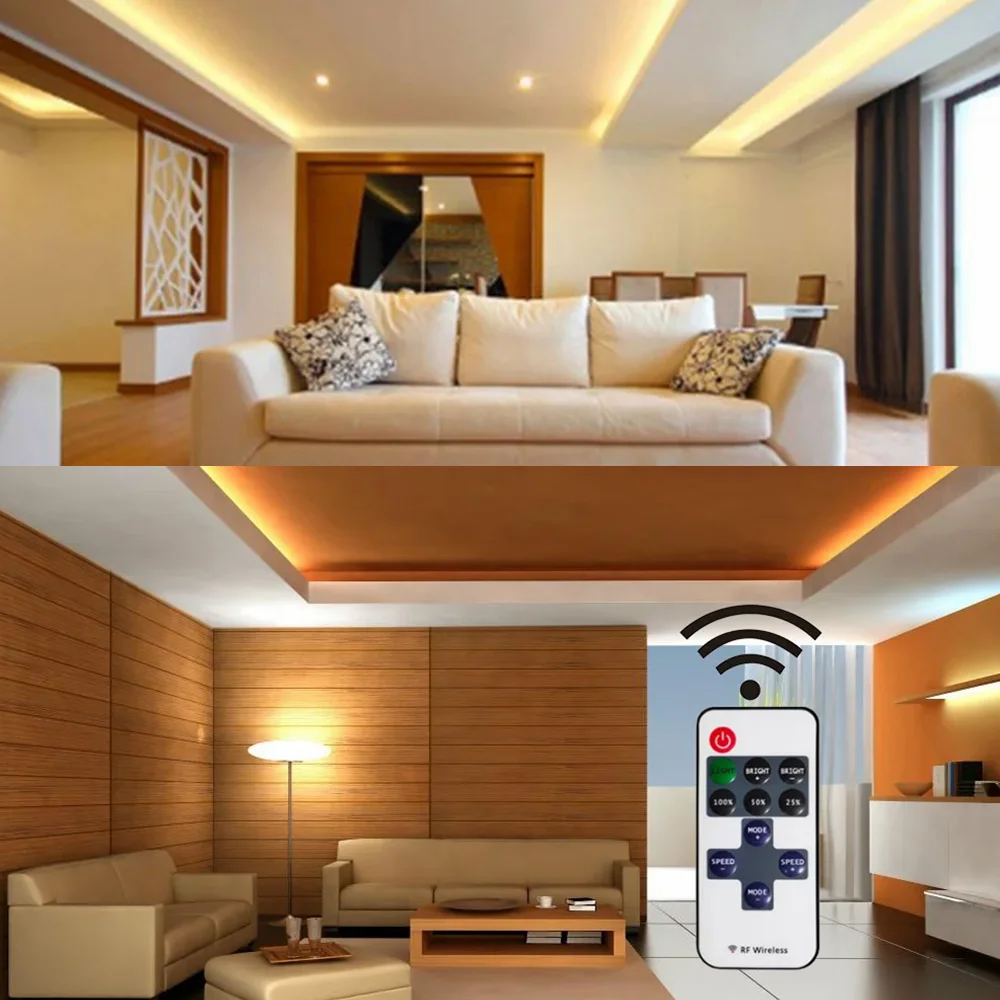 Mini11Keys RF Monochrome Controller Wireless LED Remote Control LED Dimmer DC Cable DC5-24V