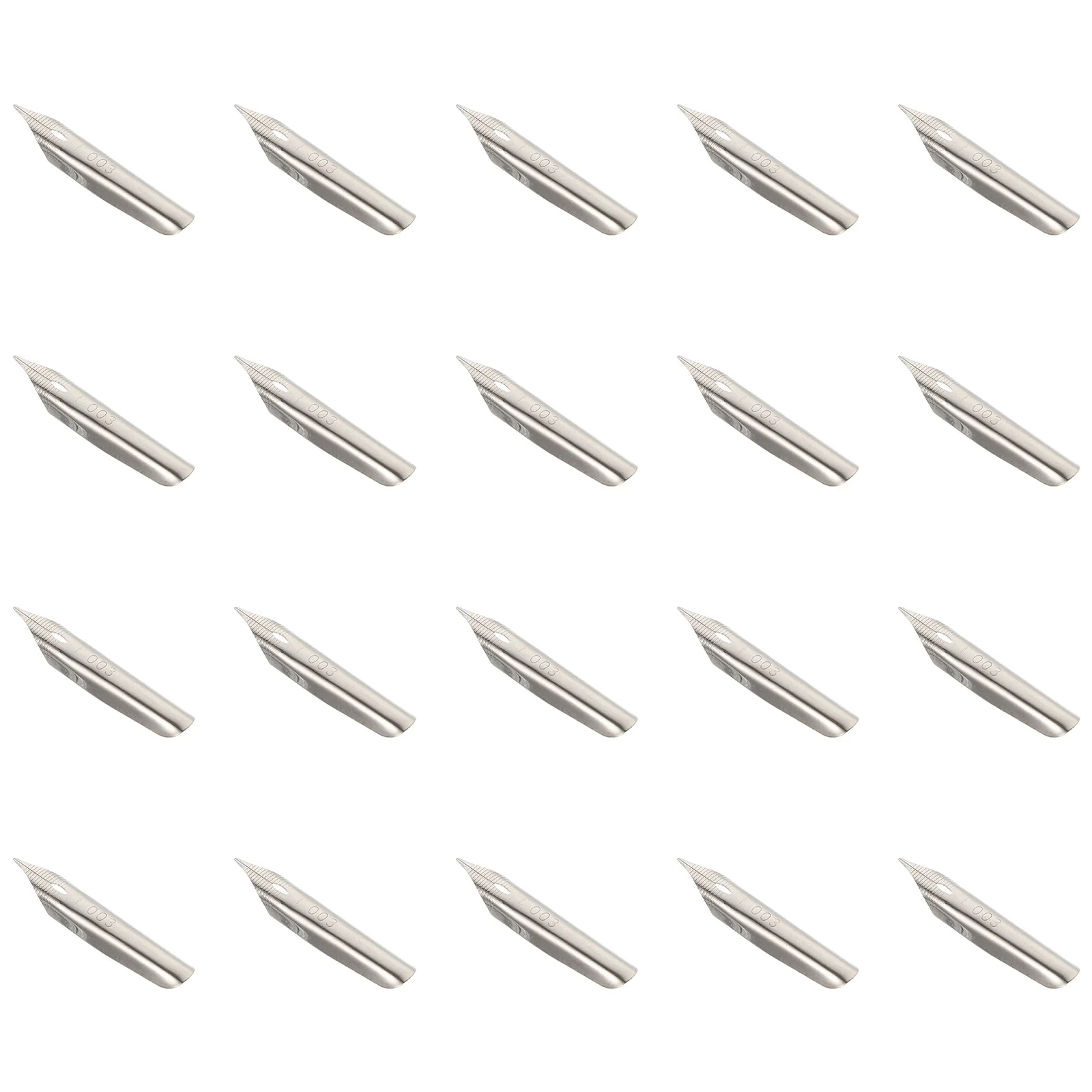 

20pcs Stainless Steel Calligraphy Pen Nibs Tip Dip Pens for Lettering Writing Practice Universal Fountain