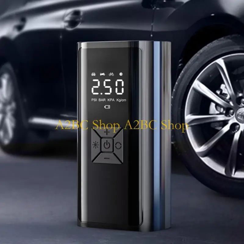 A2BC Tire Inflator Car Air Compressor Electric Wireless Digital Display LED Lamp