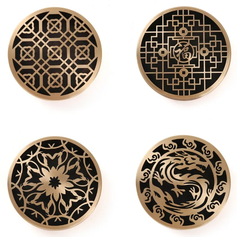 Copper Pie Hollow Creative Brass Coil Incense Burner Home Indoor Seal Extension Tool Tea Room Meditation Aromatherapy Ornament