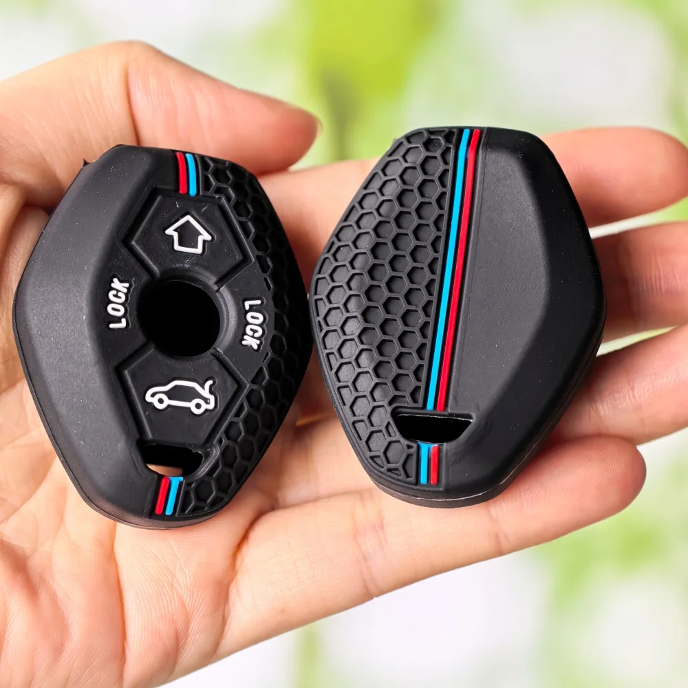 Silicone Car Key Cover Case Cover For BMW X5 E53 X3 F83 E46 E39 E38 E60 E63 E61 E64 Series 3 5 7 330i Z3 Z4 E85 E86 M5 325i