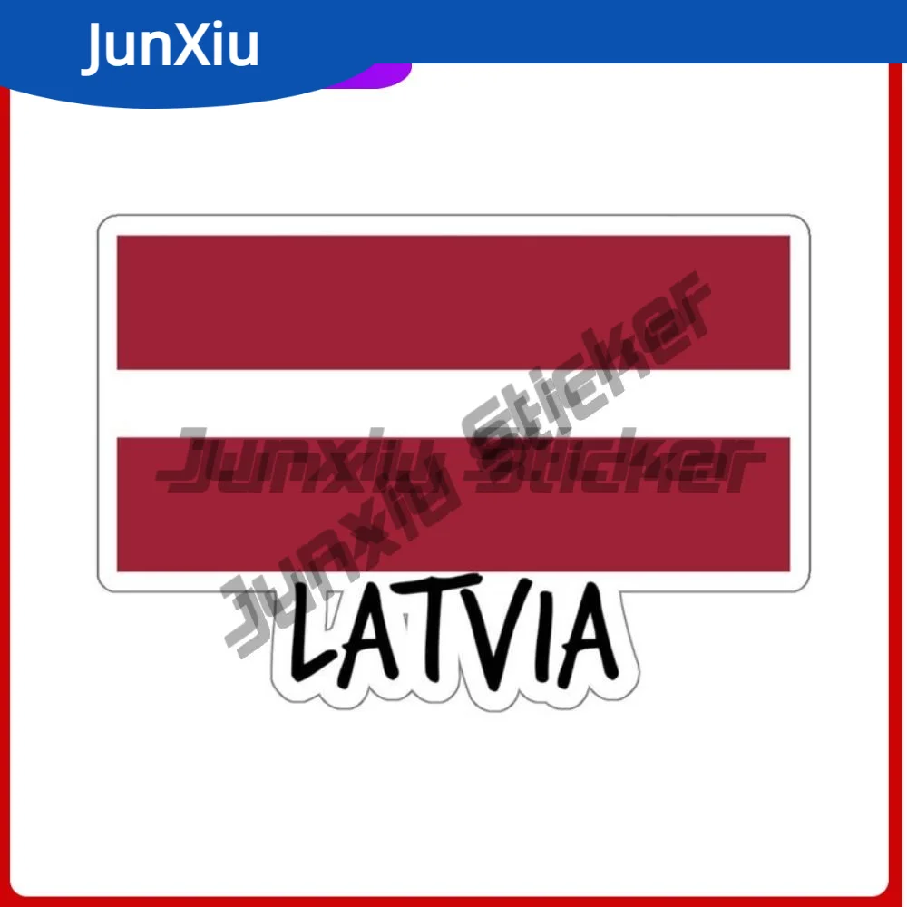 

Latvia Flag Travel Sticker Latvian Stickers Luggage Laptop Bumper Truck Pickup Camper Car Body Refrigerator Scrapbook Decoration