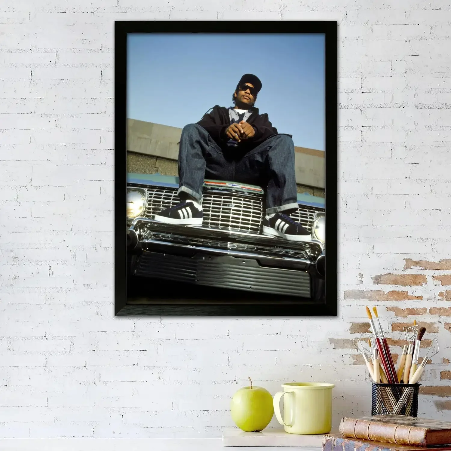 ice cube Canvas Art Poster, Wall Art Picture Print, Modern Family Bedroom Decor Posters,Decorative painting