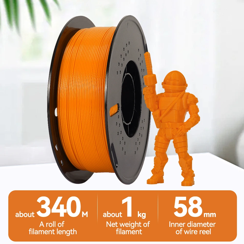 KINGROON Newest HS-PETG 3D Printer Filament 1.75mm High Speed 3D Printinng Material Hyper PETG 5KG 10KG Mix Color