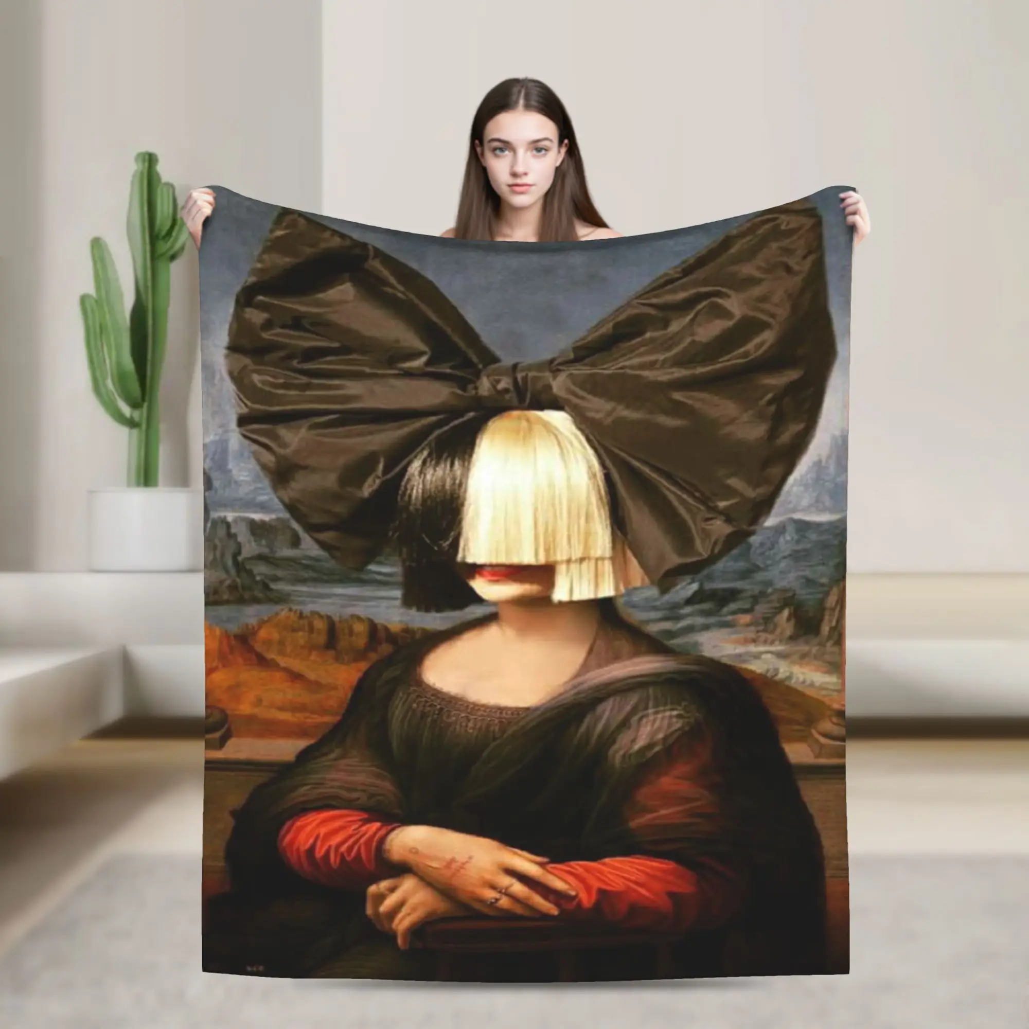 Sia F-Furler Reasonable Woman Flannel Blankets Winter  Super Soft Throw Blanket for Girls Boys Novelty Bedspread Sofa Bed Cover