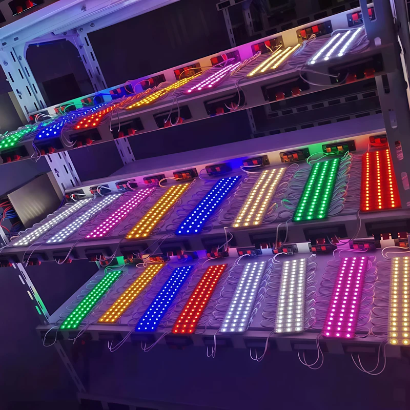 200 Buah Modul LED DC12V Putih Dingin 10000K 1.5W Lampu Strip Modul untuk Tanda Iklan Huruf dengan Perekat di Bagian Belakang