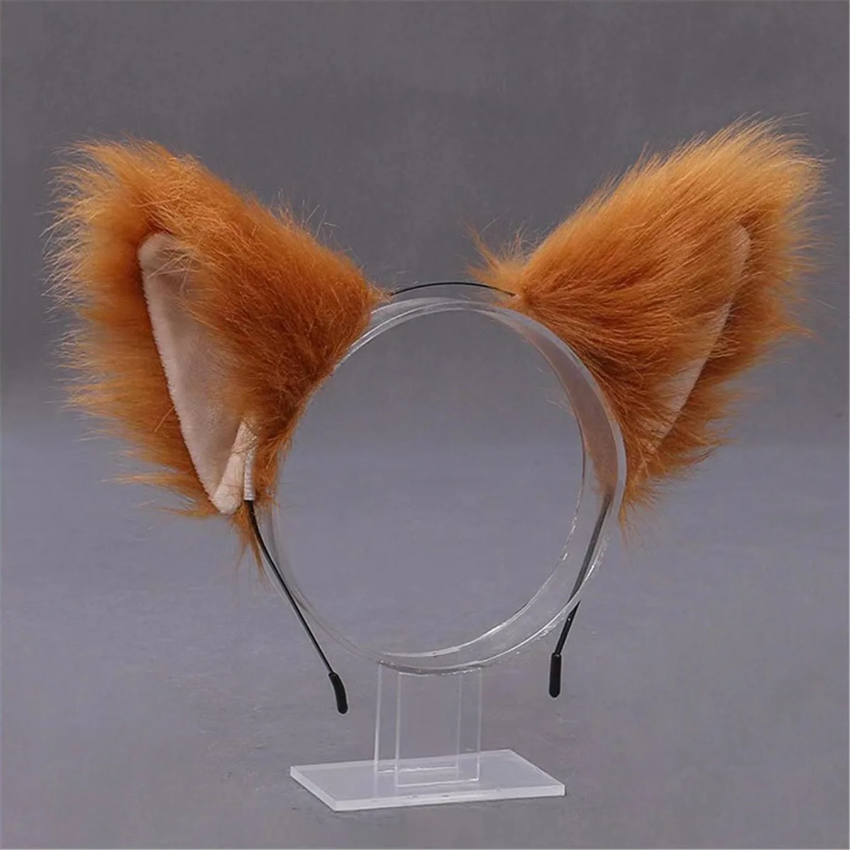 Katzenohren-Stirnband, Fuchs-Stirnband, Kopfschmuck, Weibliche Wolfshunde-Tierohren-Haarnadel, Glocken-Haarnadel, Schmuck, Cosplay-Dekoration – Detail 8
