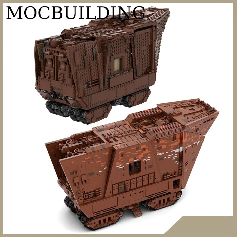 Scifi Desert Tracked Vehicle Model Space Movie MOCBUILDING Blocks Bricks Display Model Toys Christmas Present Gift