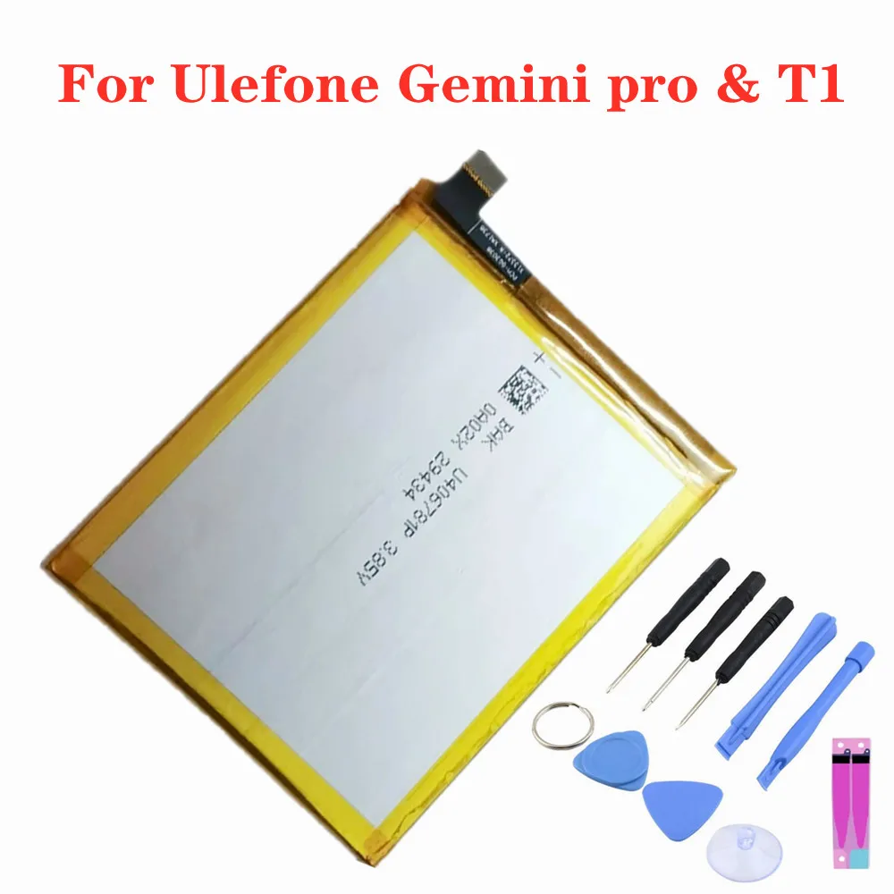 

New 100% Original Battery For Ulefone Gemini Pro & T1 Replacement 3680mAh High Capacity Batteries Bateria In Stock + Tools