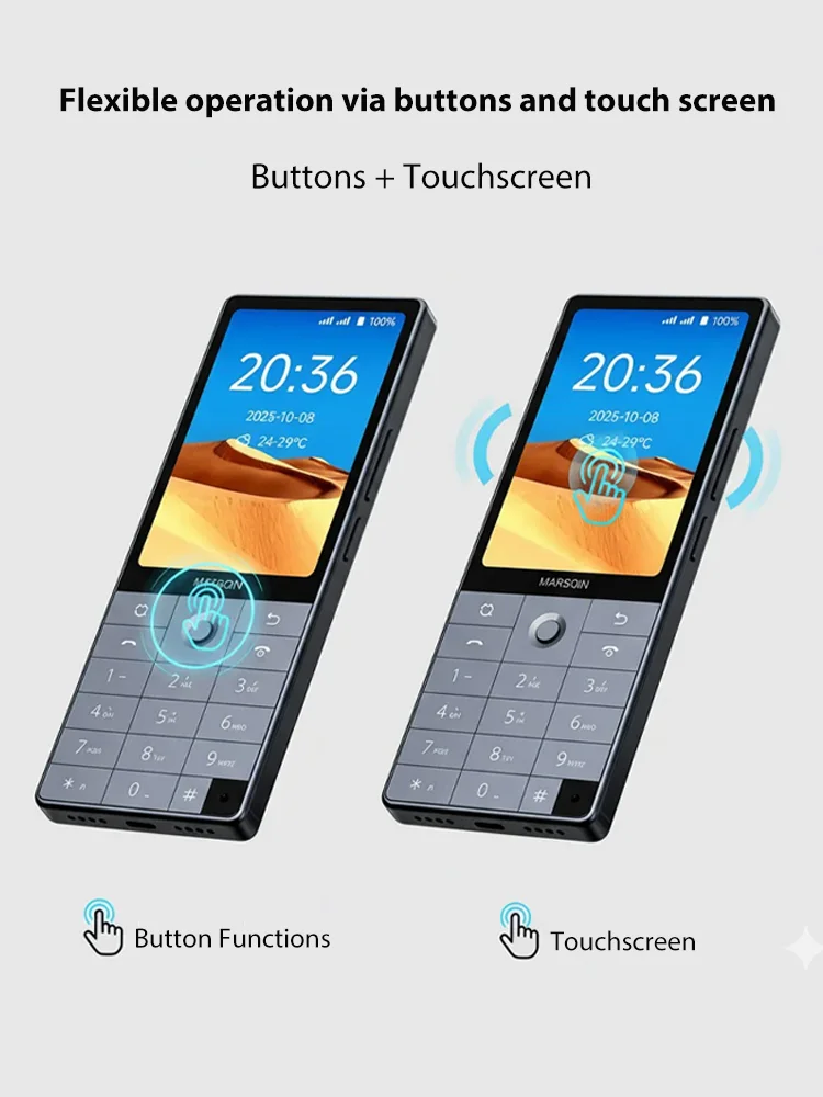 New Qin Smart Phone F25,Google Play,Android 14,Dual SIM Cards,6GB+128GB,2700mAh,WIFI Bluetooth,Touch 3.54Inch Screen,MTK8786