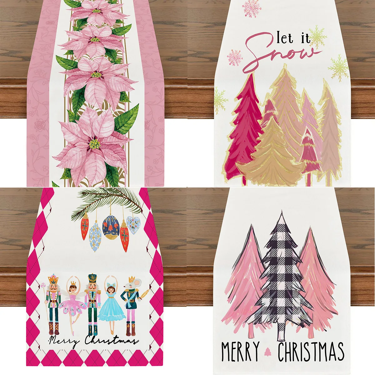 

Christmas Table Runner Xmas Linen Table Flag Cover Merry Christmas Decorations For Home Navidad Noel Gifts Snowman Tablecloth