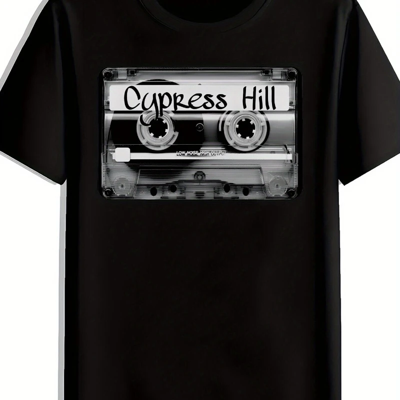 

New American hip-hop band print T-shirts for summer and autumn 2025 loose and trendy short-sleeved men's and women's tops